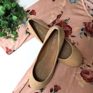 Aldo Leather Flat, Round Toe, sz 8
